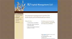 Desktop Screenshot of kjcapitalmanagement.com