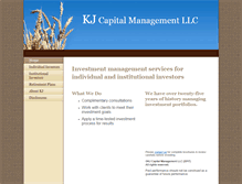 Tablet Screenshot of kjcapitalmanagement.com